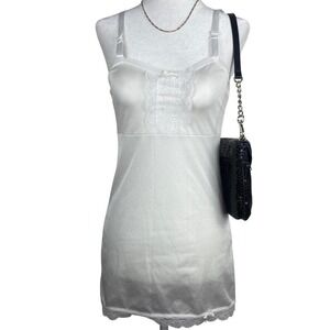 Coquette Lace‎ Trim Slip Dress Womens Small